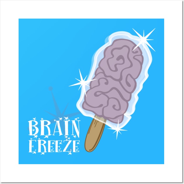 Brain Freeze Wall Art by HaloSenpai